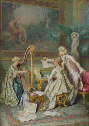Rococo scene